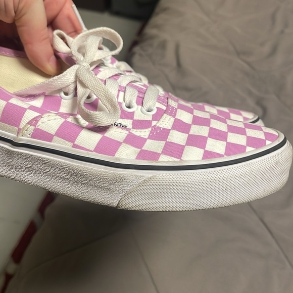 Vans Light Purple Checkerboard Lace Up Sneakers Size 9.5 - Picture 11 of 13